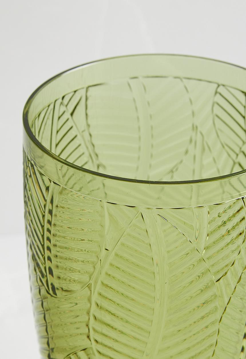 H&S - Luay drinking glass set of 4 - green