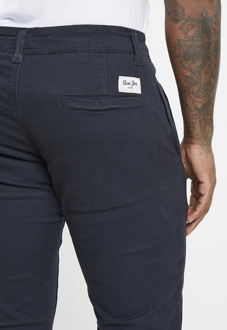 Aca Joe - Mens aca joe flat front chino pants - Ink