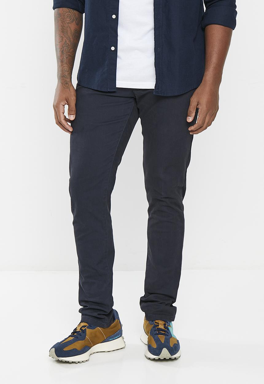 Aca Joe - Mens aca joe flat front chino pants - Ink