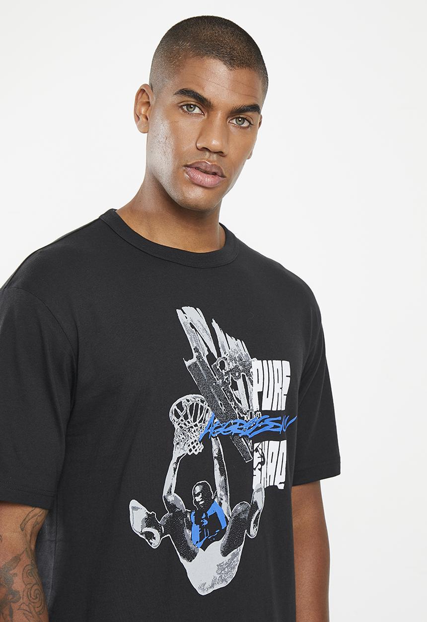 Reebok - Bb shaq graphic tee - black