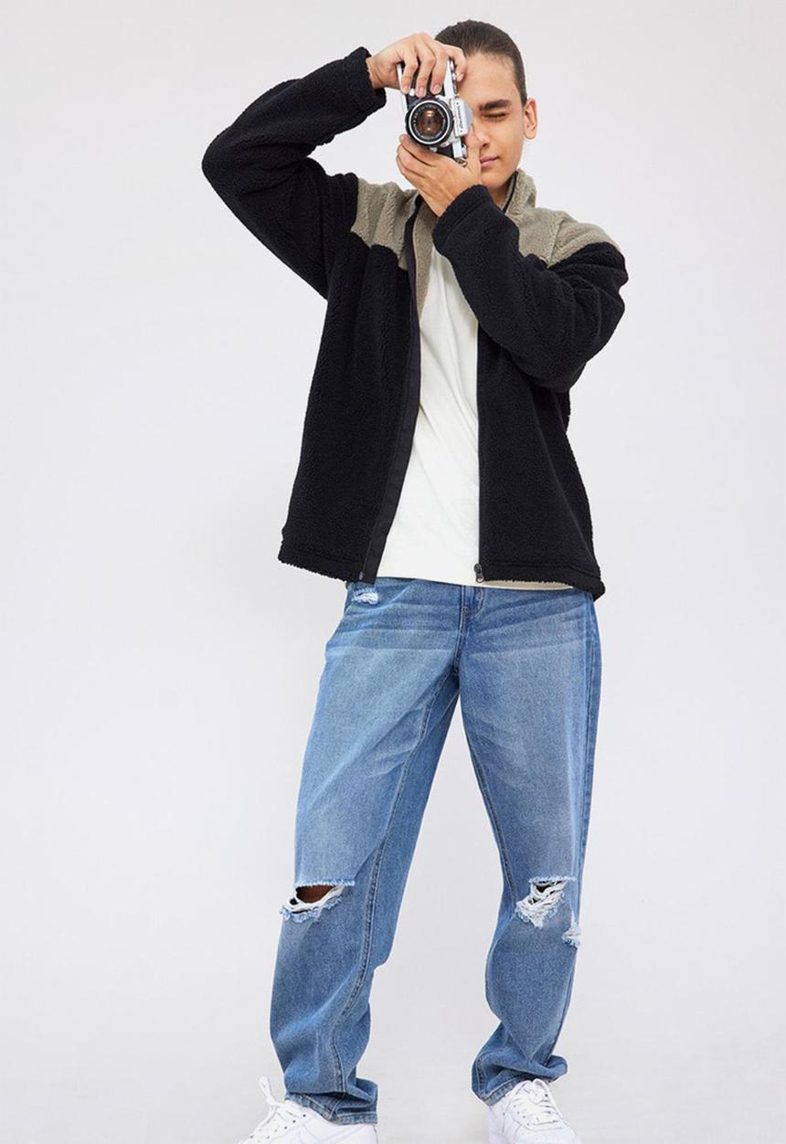 Name It - Nlmtizza dnm des dad pant - medium blue denim