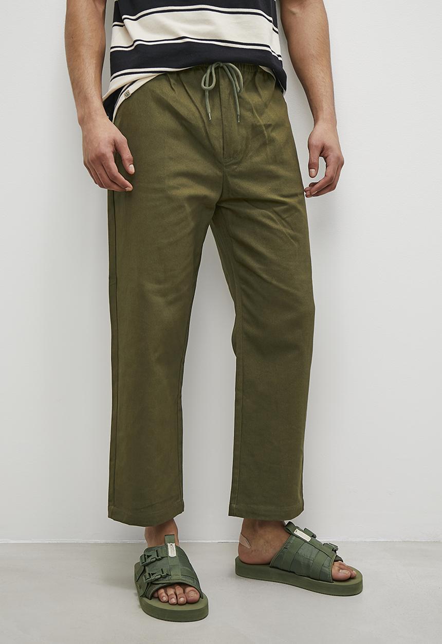 Superbalist - Declan drawcord elasticated chino pant - khaki