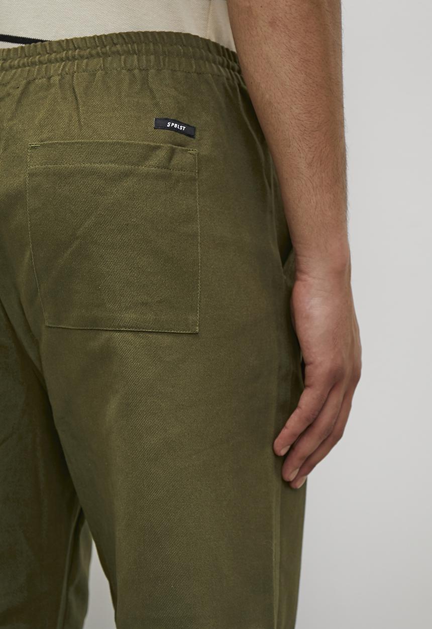 Superbalist - Declan drawcord elasticated chino pant - khaki