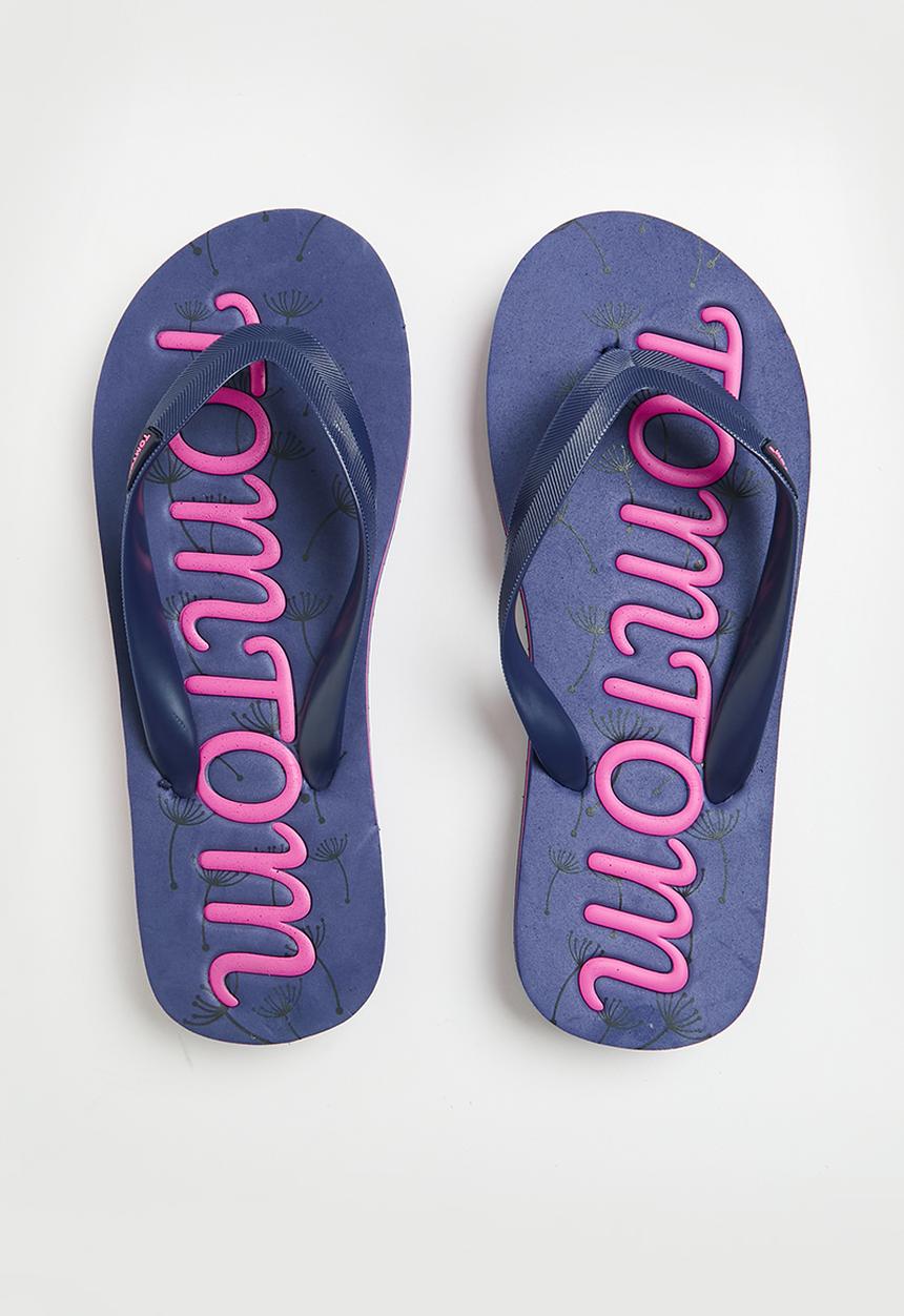 Tom Tom - Thong sandal - navy / fuchsia