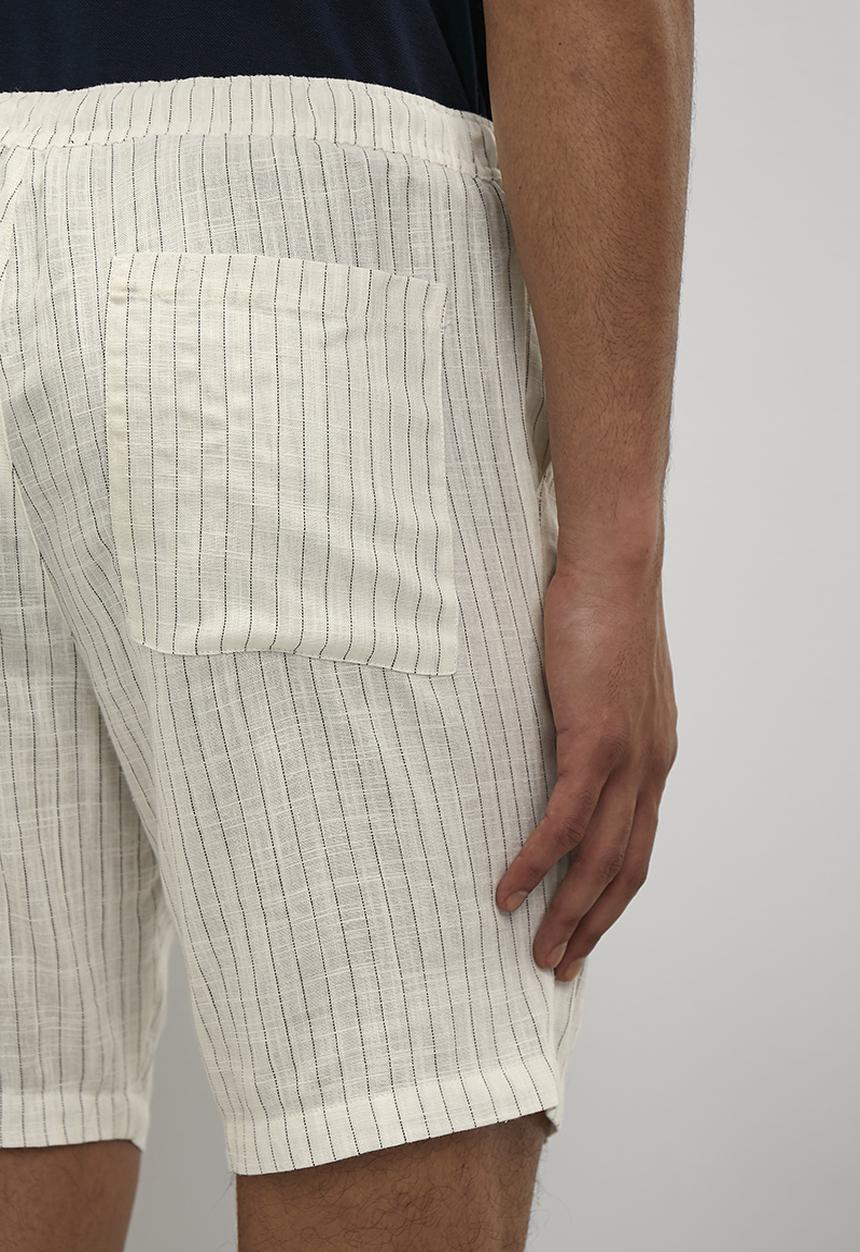 Superbalist - Reuben Fashion striped linen walk shorts - cream