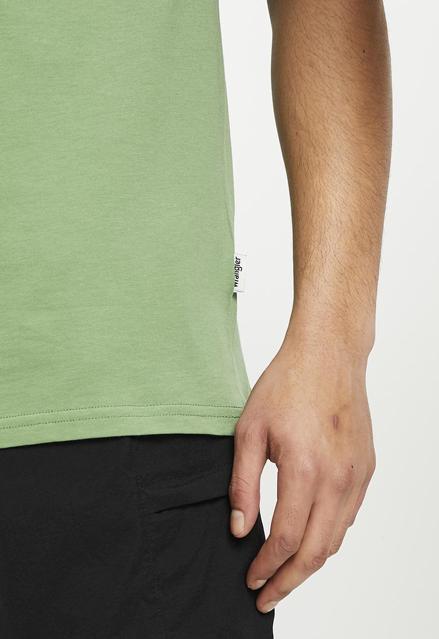 Wrangler - Textured classic logo tee - green