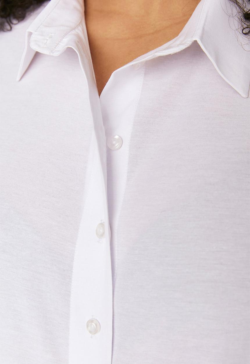 Trendyol - Plus regular shirt - white