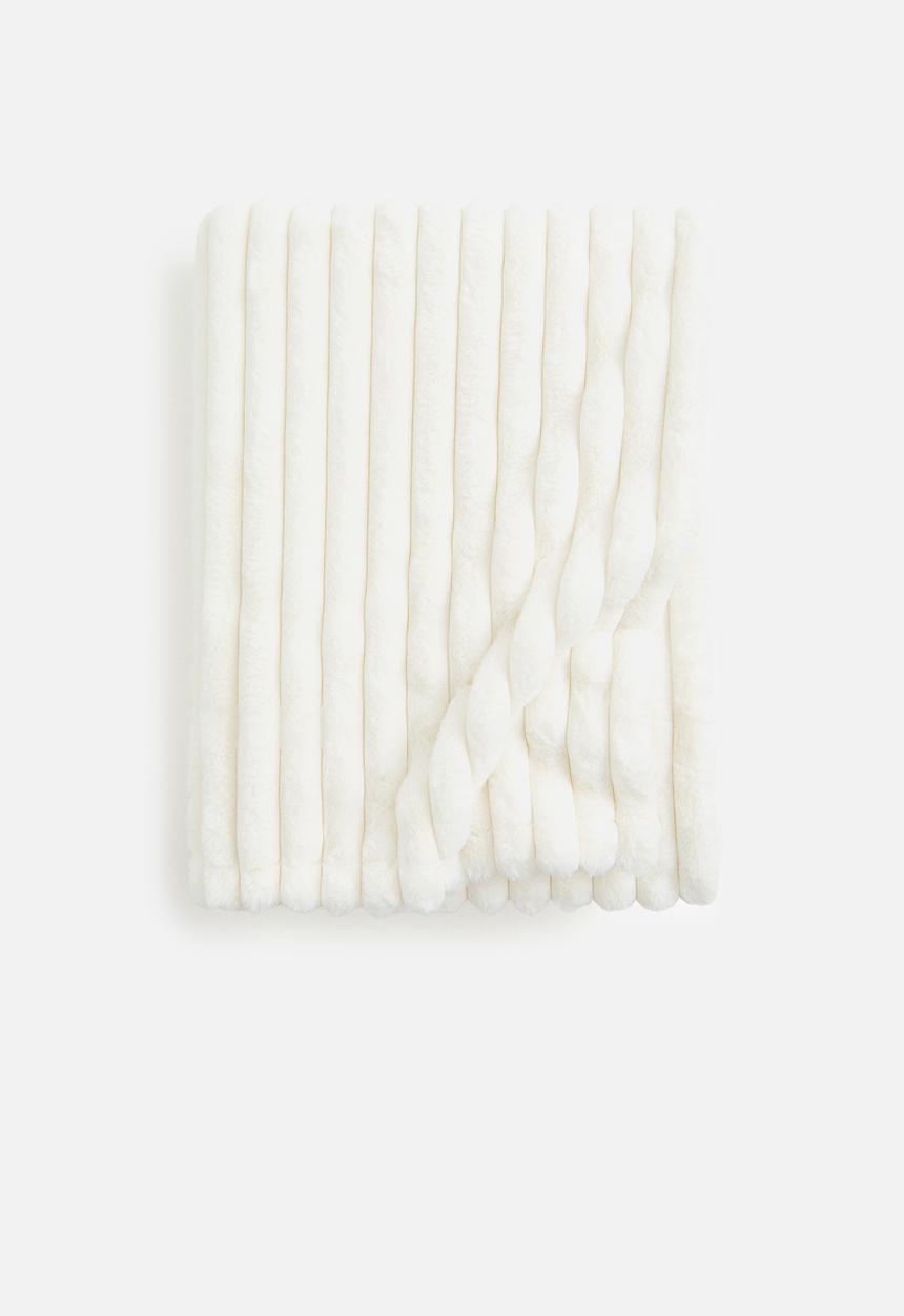 H&M - Ribbed bedspread - white