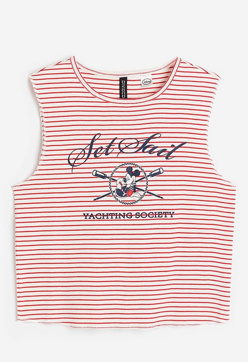 H&M - Printed vest top - red/mickey mouse 