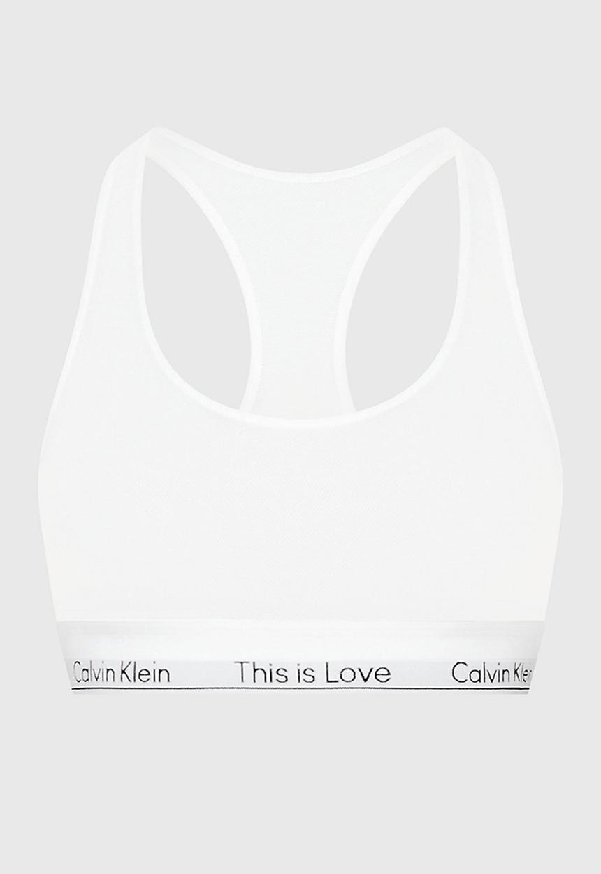 Calvin Klein - Spc unlined bralette - white