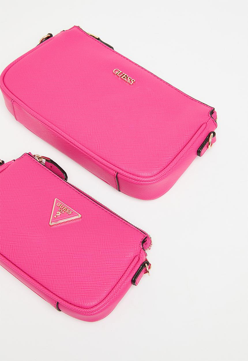 GUESS - Noelle dbl pouch crossbody - watermelon 