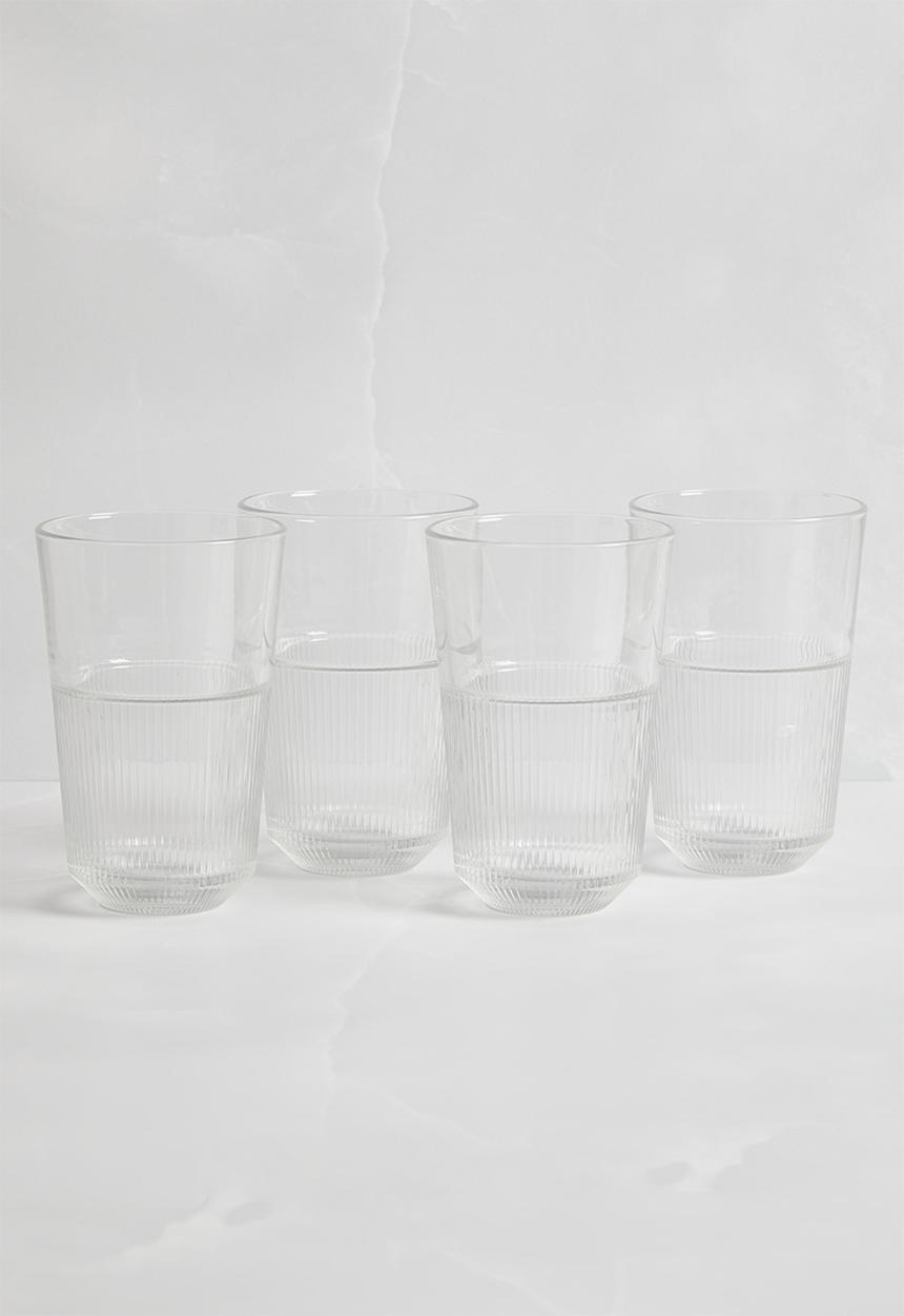Excellent Houseware - Drinking glass set of 4 - 360ml