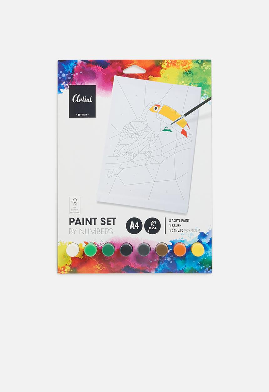 H&S - Paint set - paint by numbers - toucan