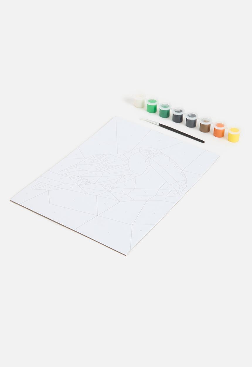 H&S - Paint set - paint by numbers - toucan