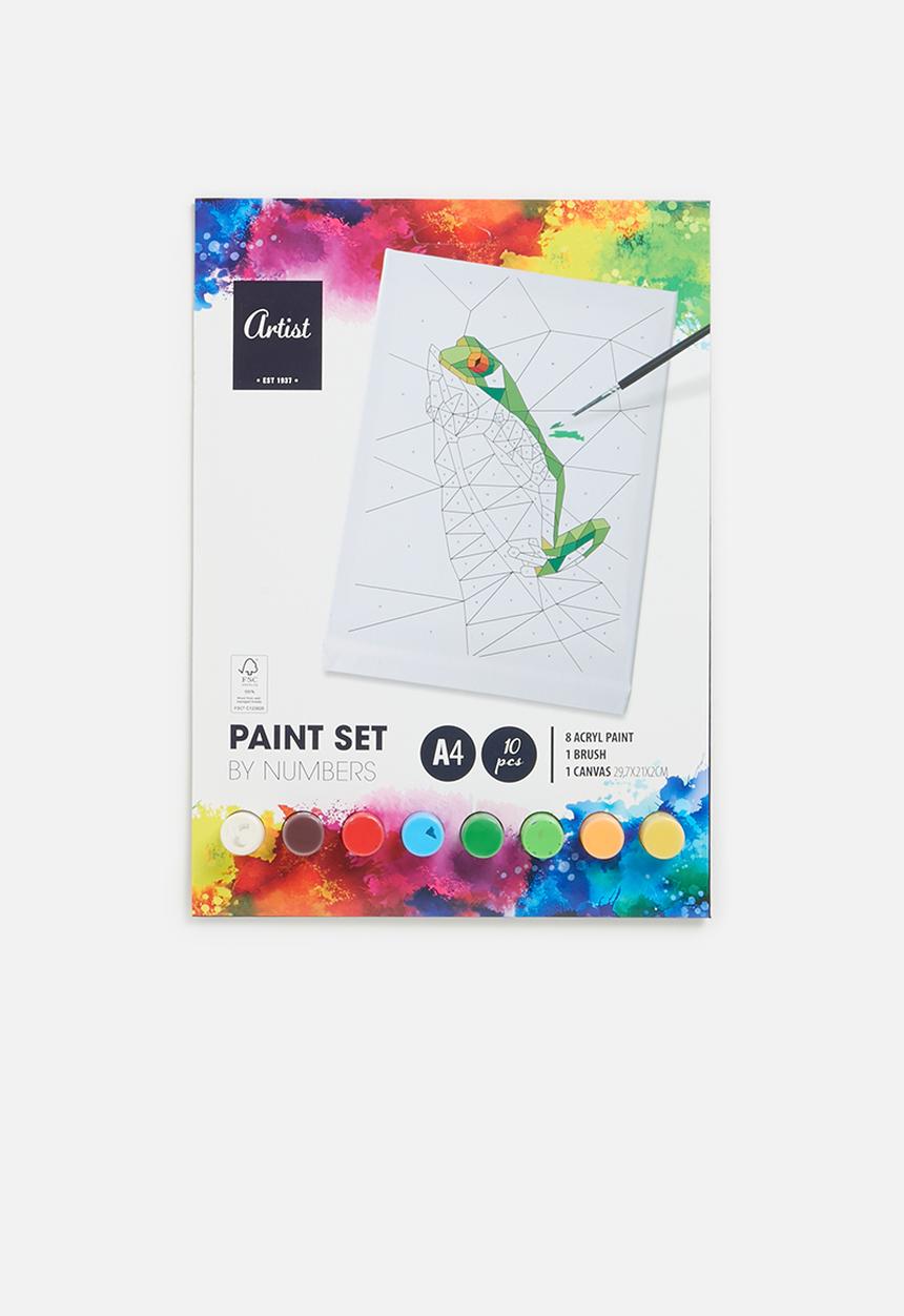 H&S - Paint set - paint by numbers - frog