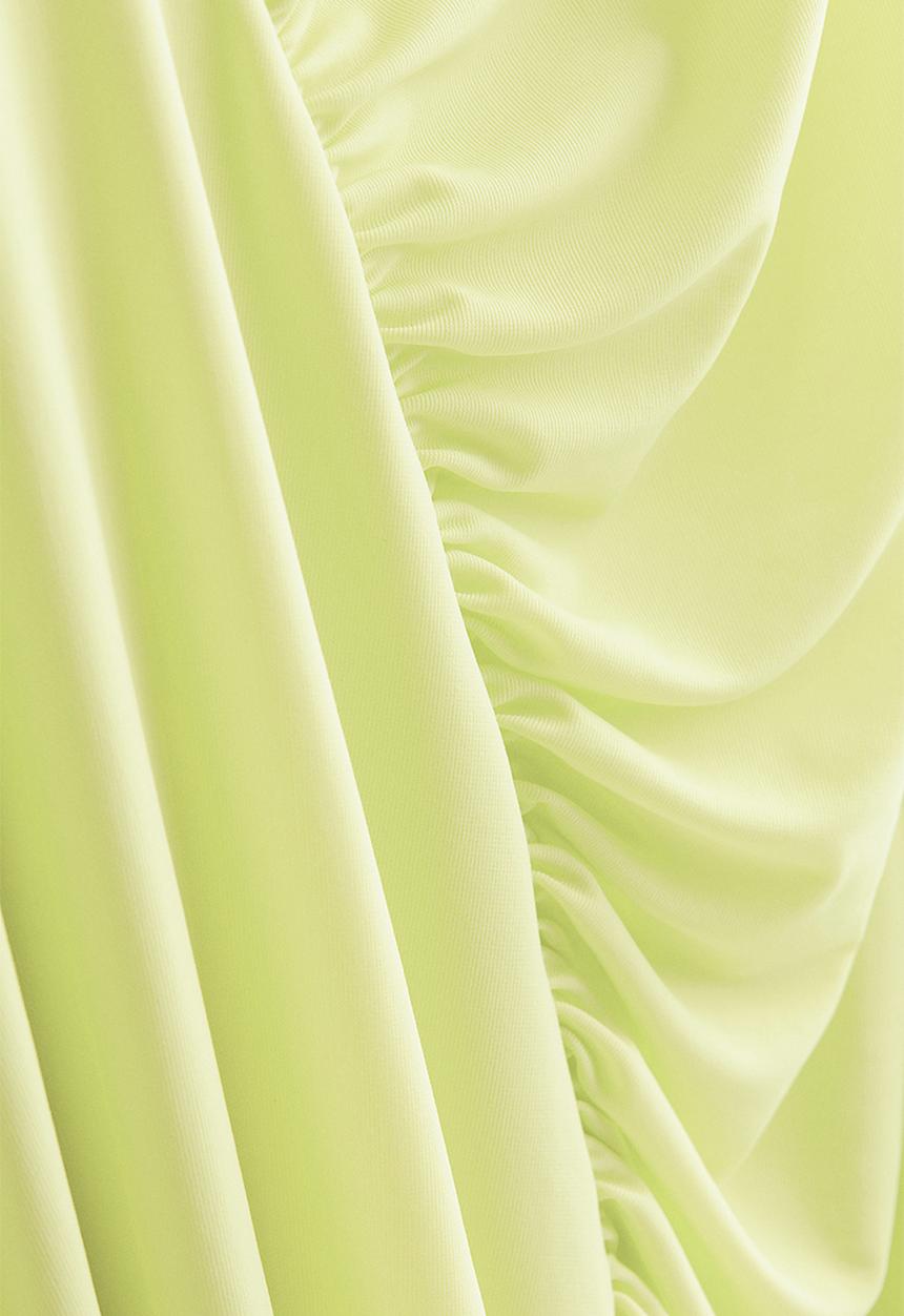 H&M - Asymmetric jersey dress - green