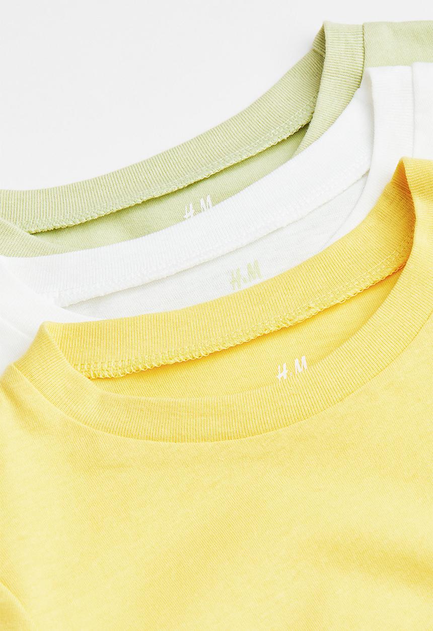 H&M - 3-pack cotton t-shirts - multi