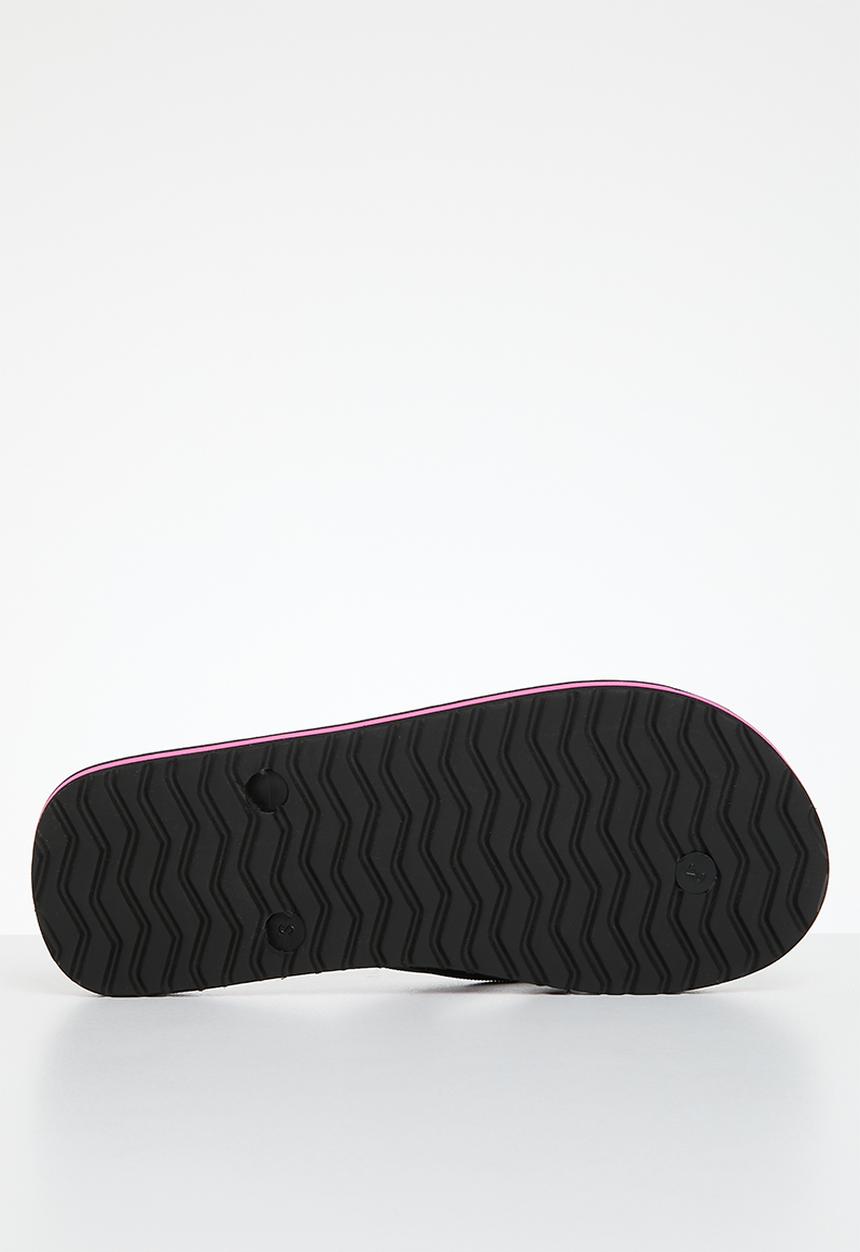 Tom Tom - Thong sandal -  black/hot pink