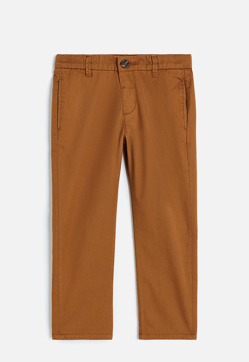 H&M - Relaxed fit cotton chinos - brown