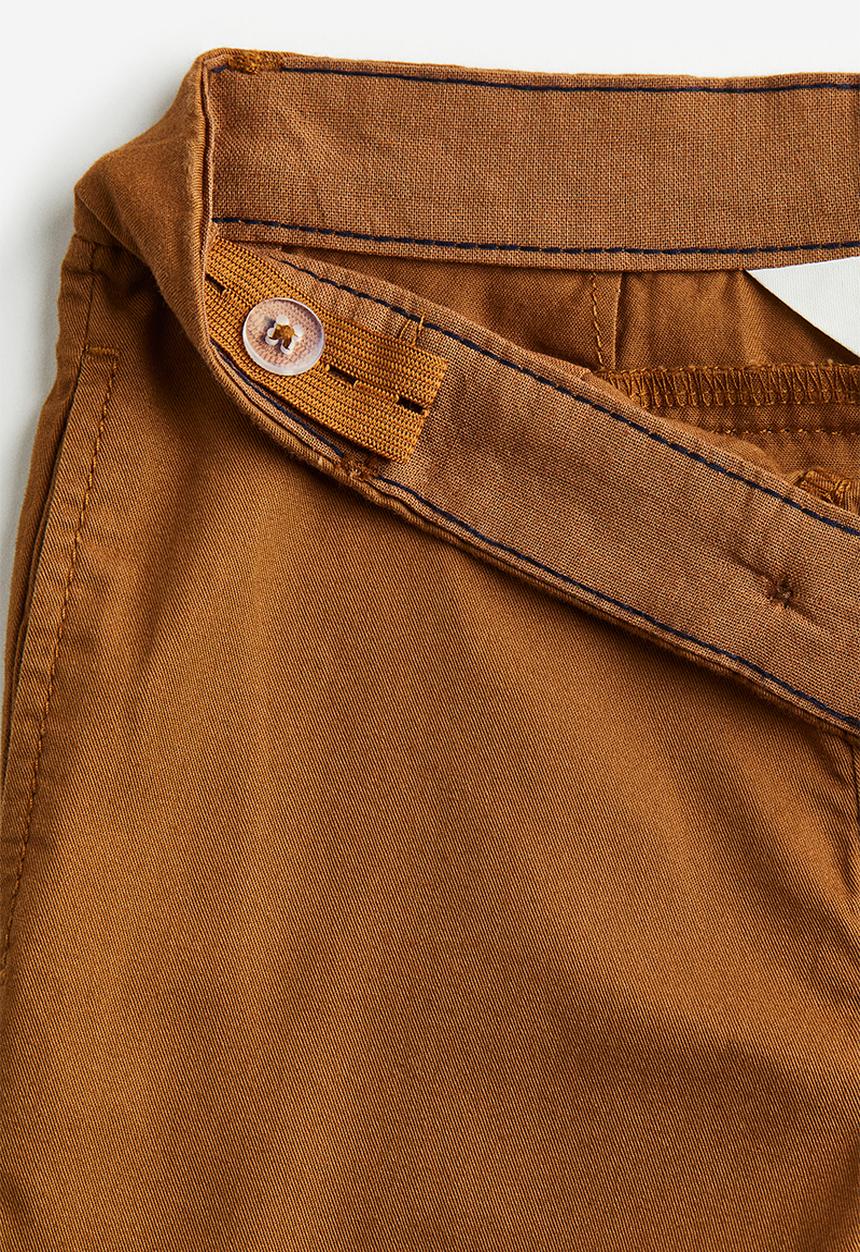 H&M - Relaxed fit cotton chinos - brown