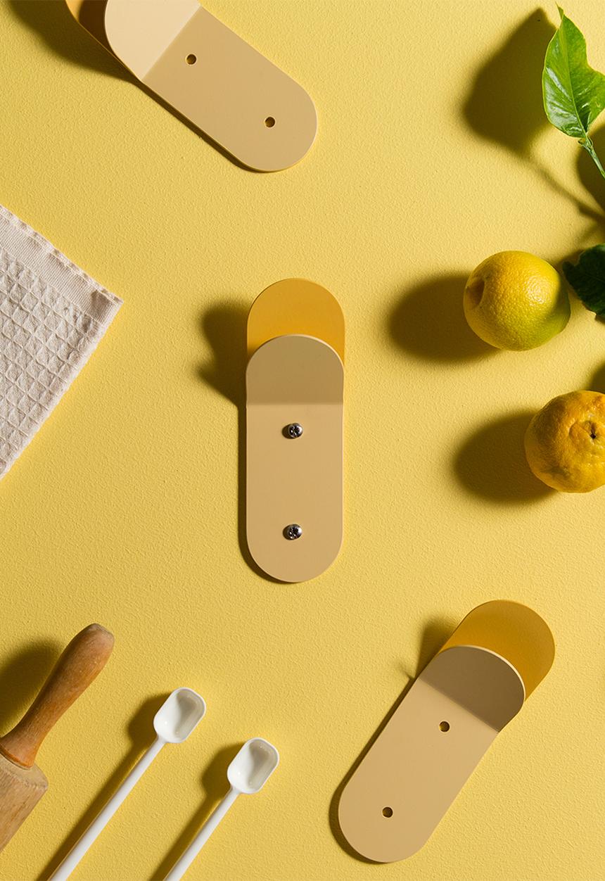 Popstrukt - Wall hook stack 3 pack - butter