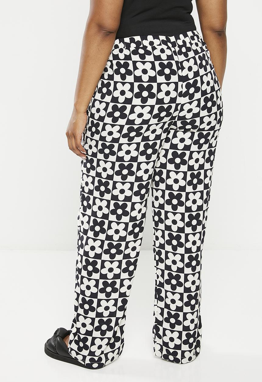 Me&B - Plus elasticated tailored pant - 60s daisy