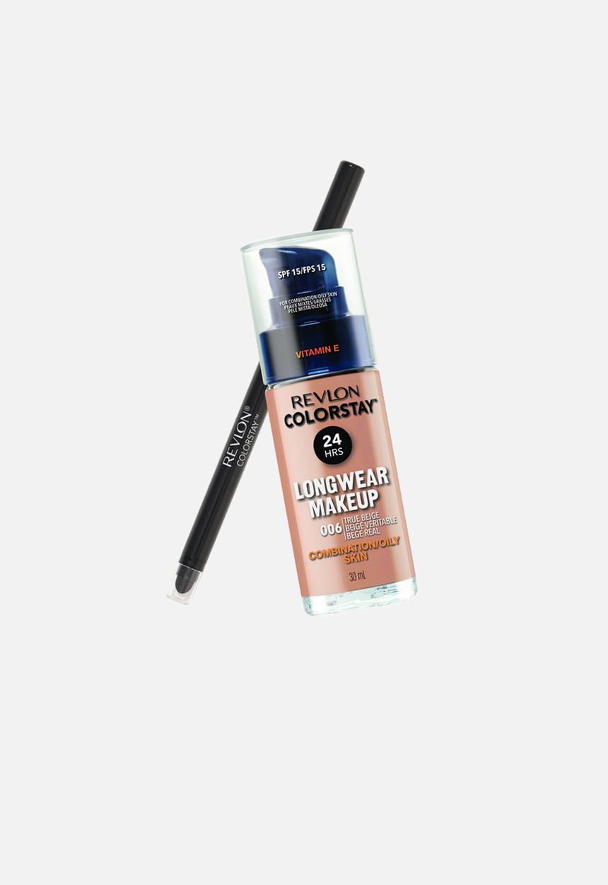 Revlon - ColorStay Longwear Combination/Oily Makeup & Eyeliner Special Offer - True Beige