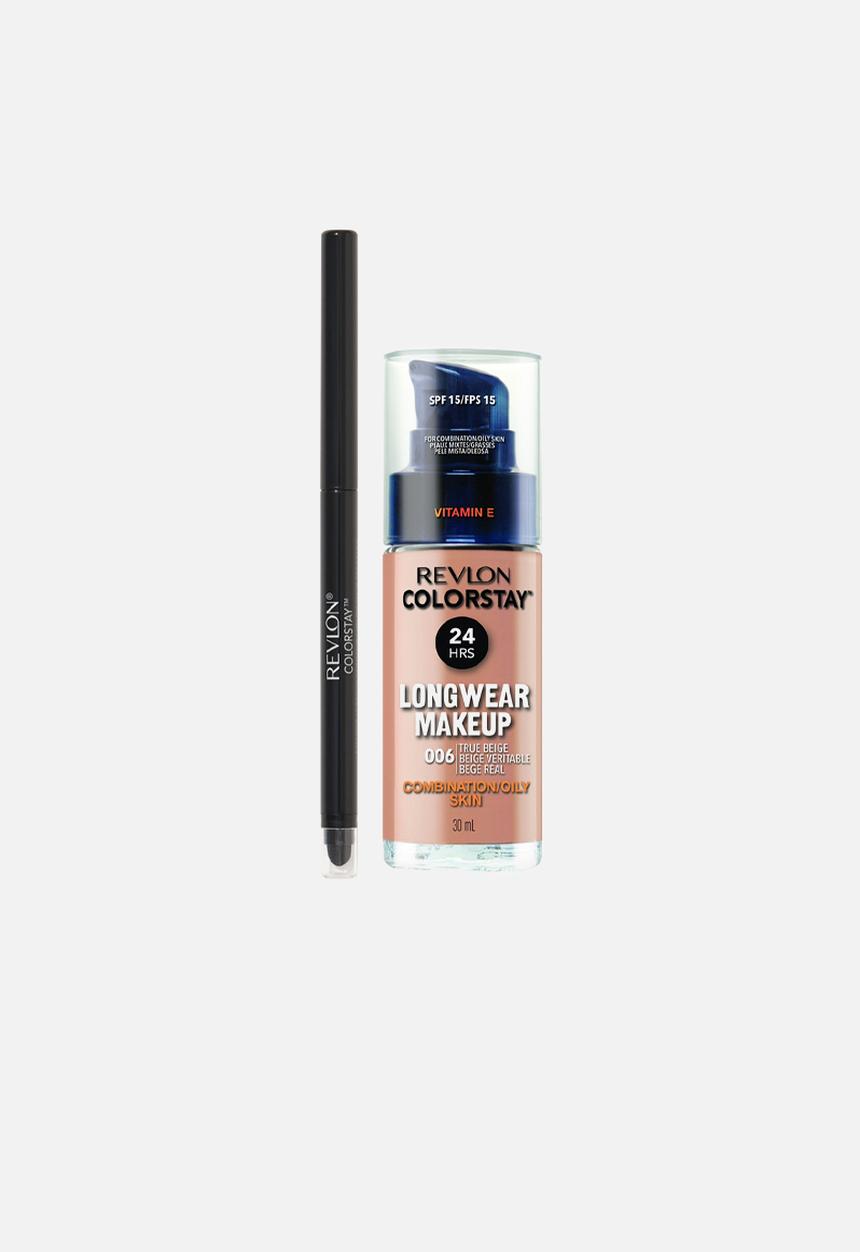 Revlon - ColorStay Longwear Combination/Oily Makeup & Eyeliner Special Offer - True Beige
