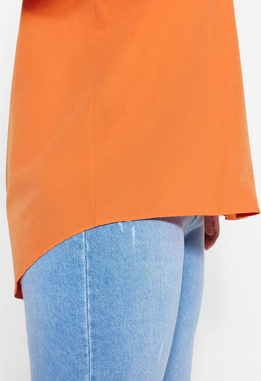 Trendyol - Plus regular shirt - orange