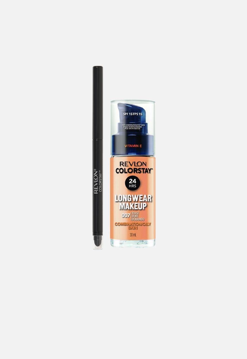 Revlon - ColorStay Longwear Combination/Oily Makeup & Eyeliner Special Offer - Toast