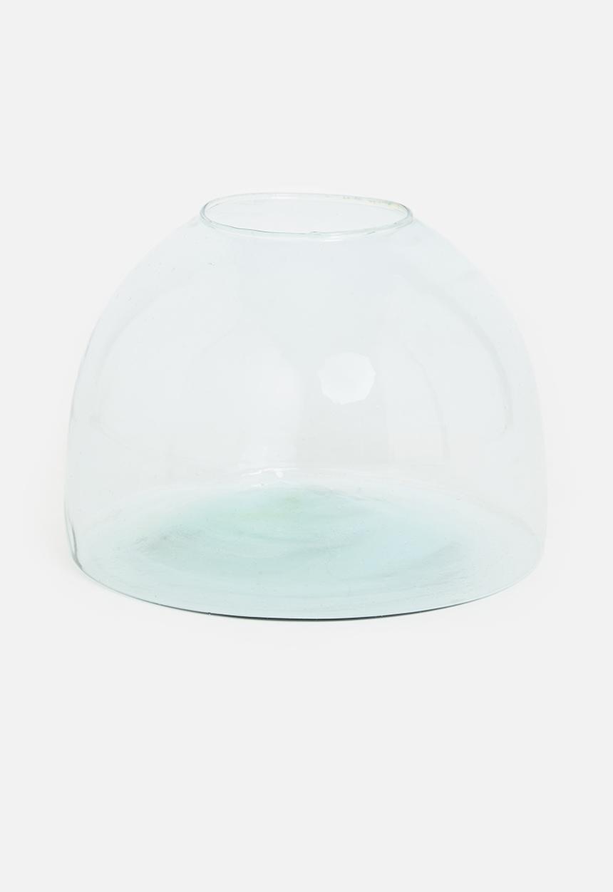 H&S - Terra recycled glass vase - clear