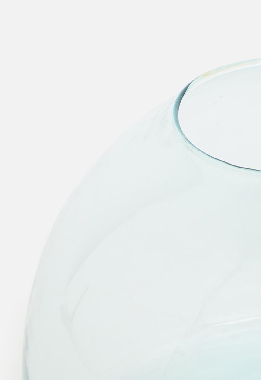 H&S - Terra recycled glass vase - clear