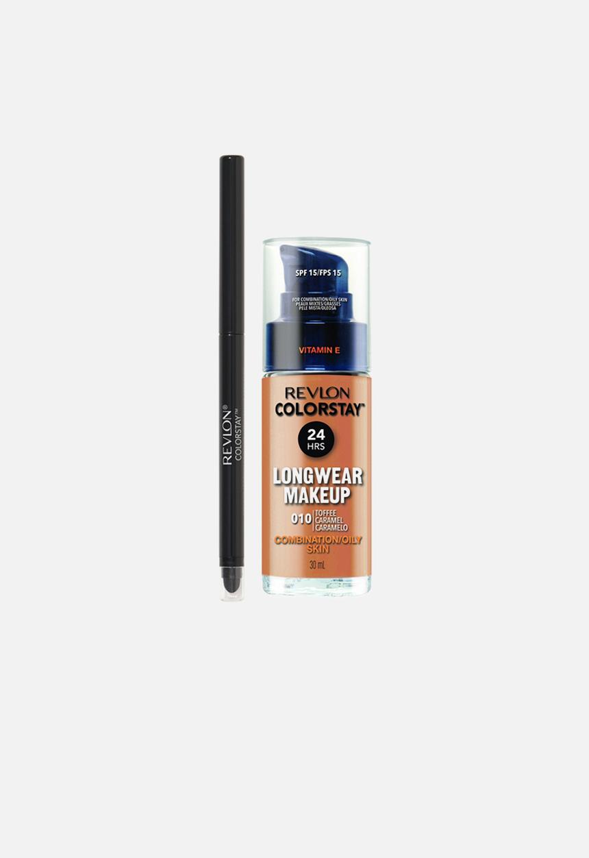 Revlon - ColorStay Longwear Combination/Oily Makeup & Eyeliner Special Offer - Toffee