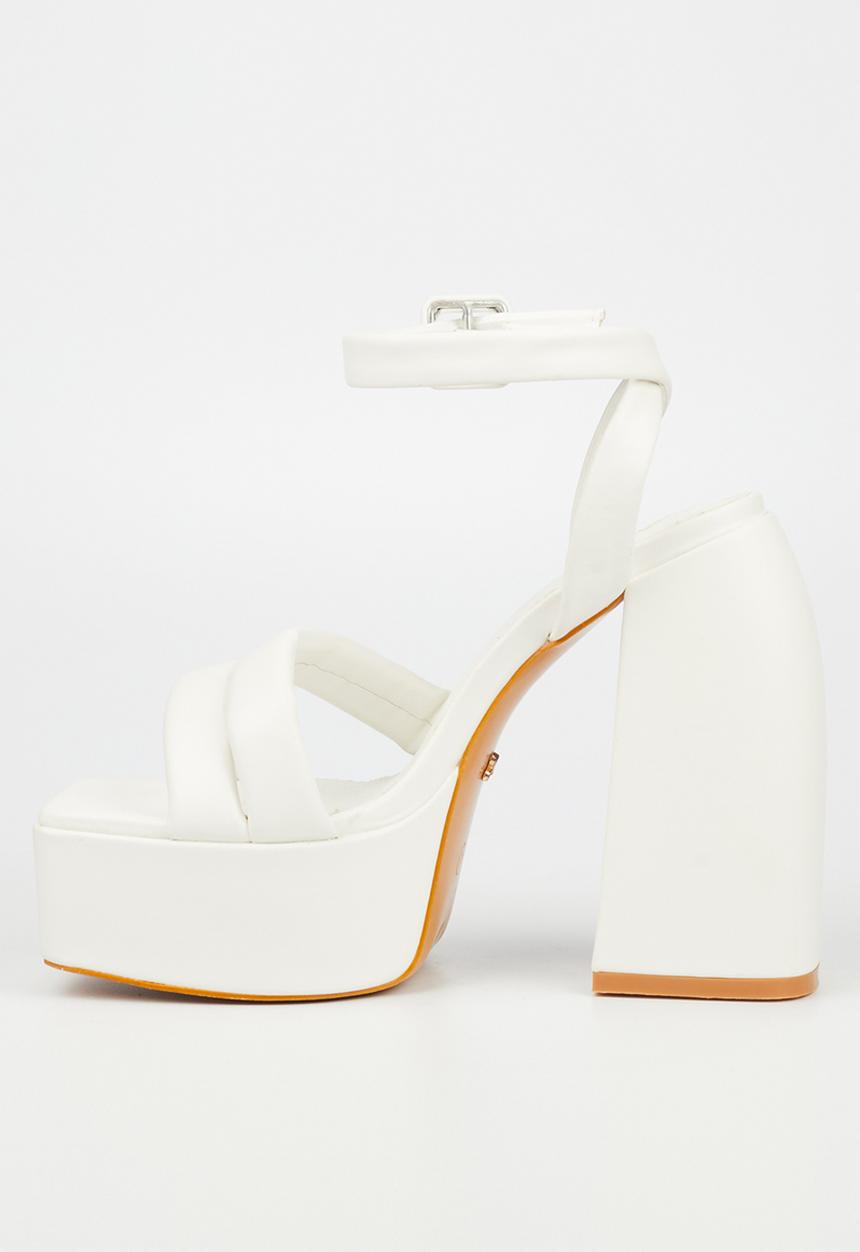 Rock & Co - Macho 1 platform heel - white