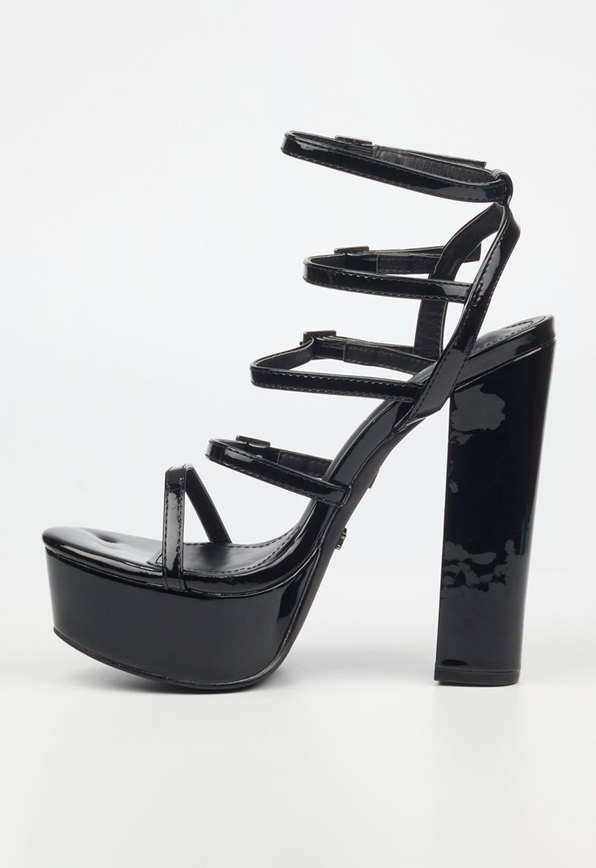 Rock & Co - Monsoon 4 platform heel - black
