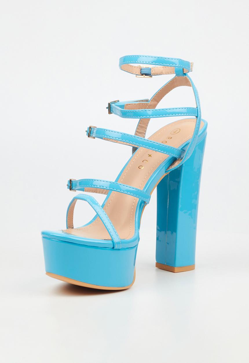 Rock & Co - Monsoon 4 platform heel - blue