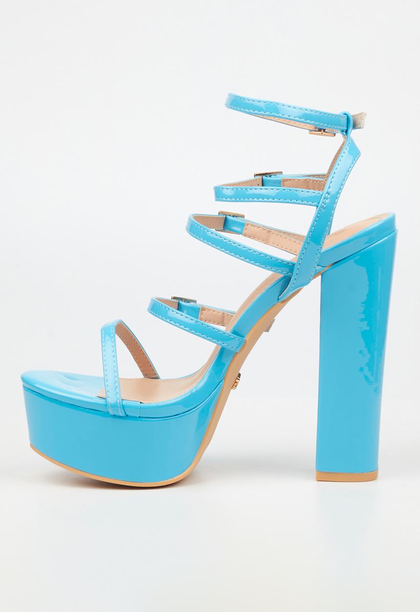 Rock & Co - Monsoon 4 platform heel - blue