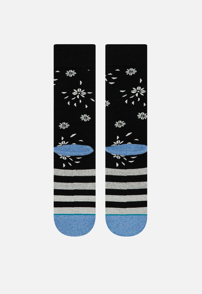 Stance Socks - Floral dive - black