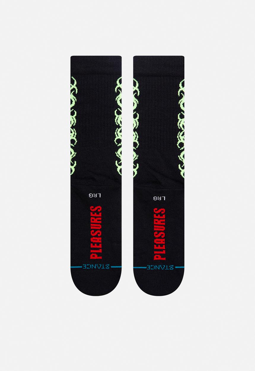 Stance Socks - Pleasures tribal - black
