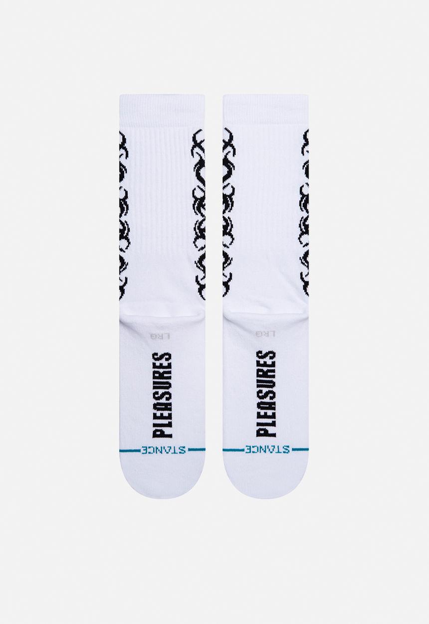 Stance Socks - Pleasures tribal - white