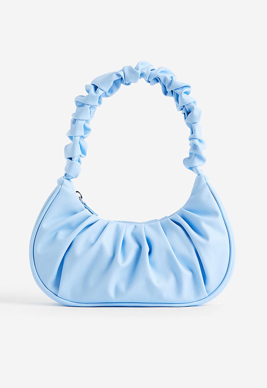 H&M - Pleated handbag - light blue 