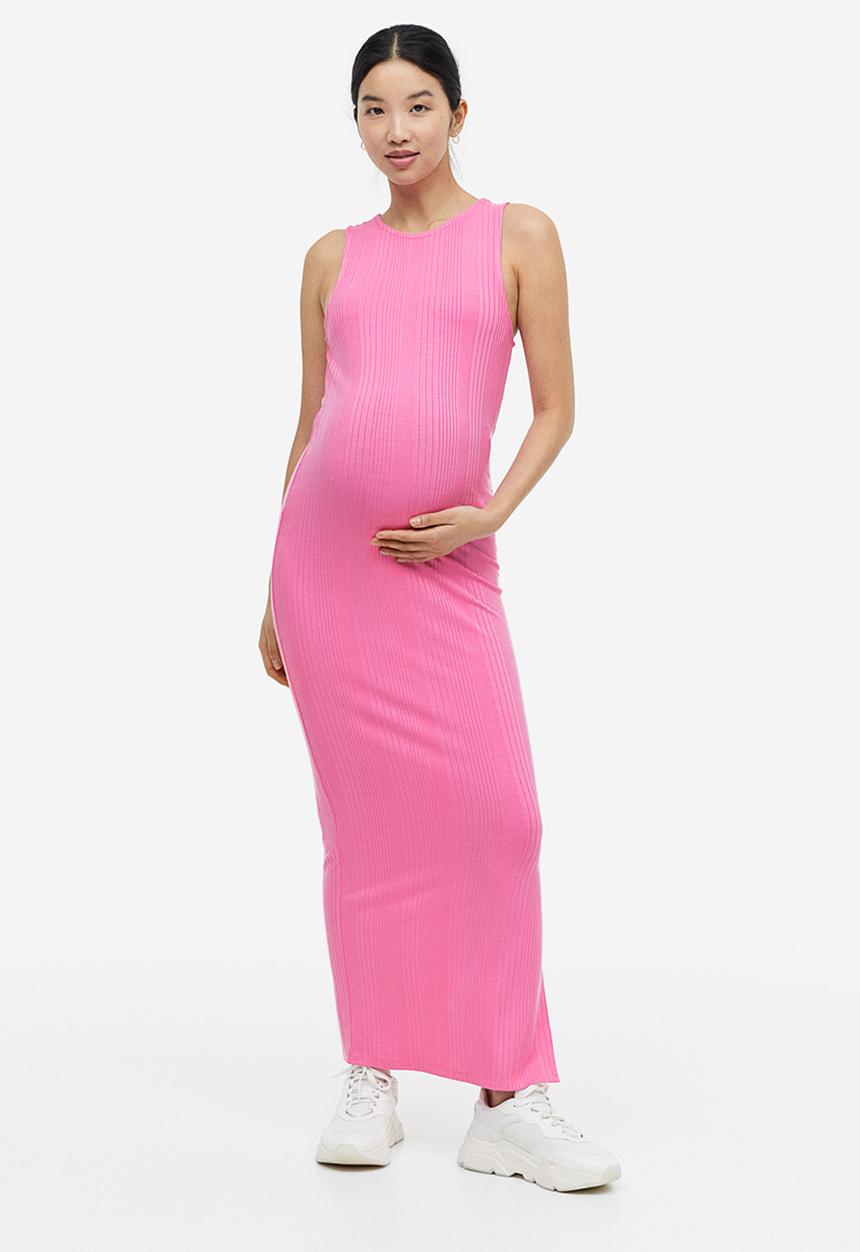 H&M - Mama ribbed dress - pink