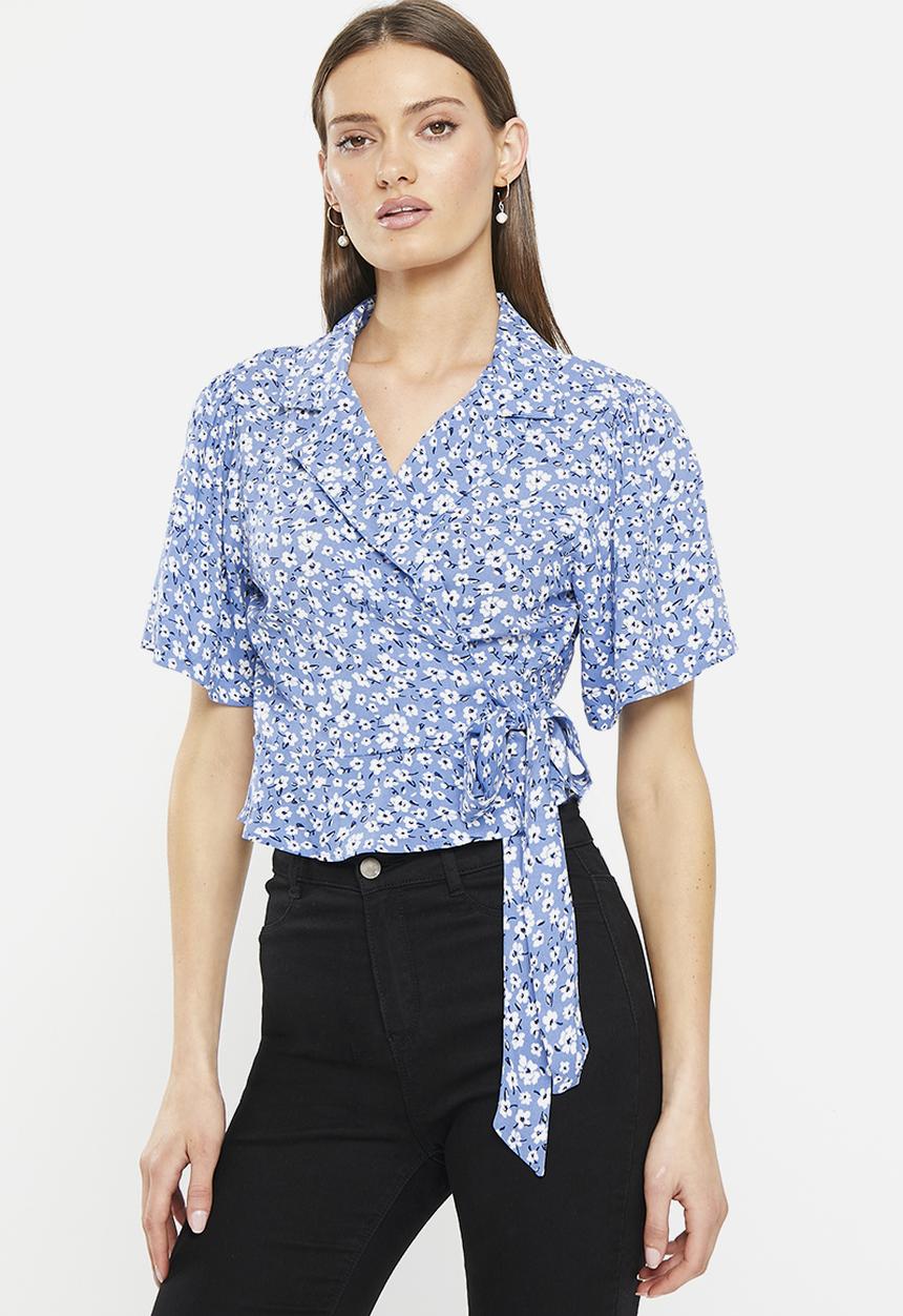 Trendyol - Floral shirt - blue