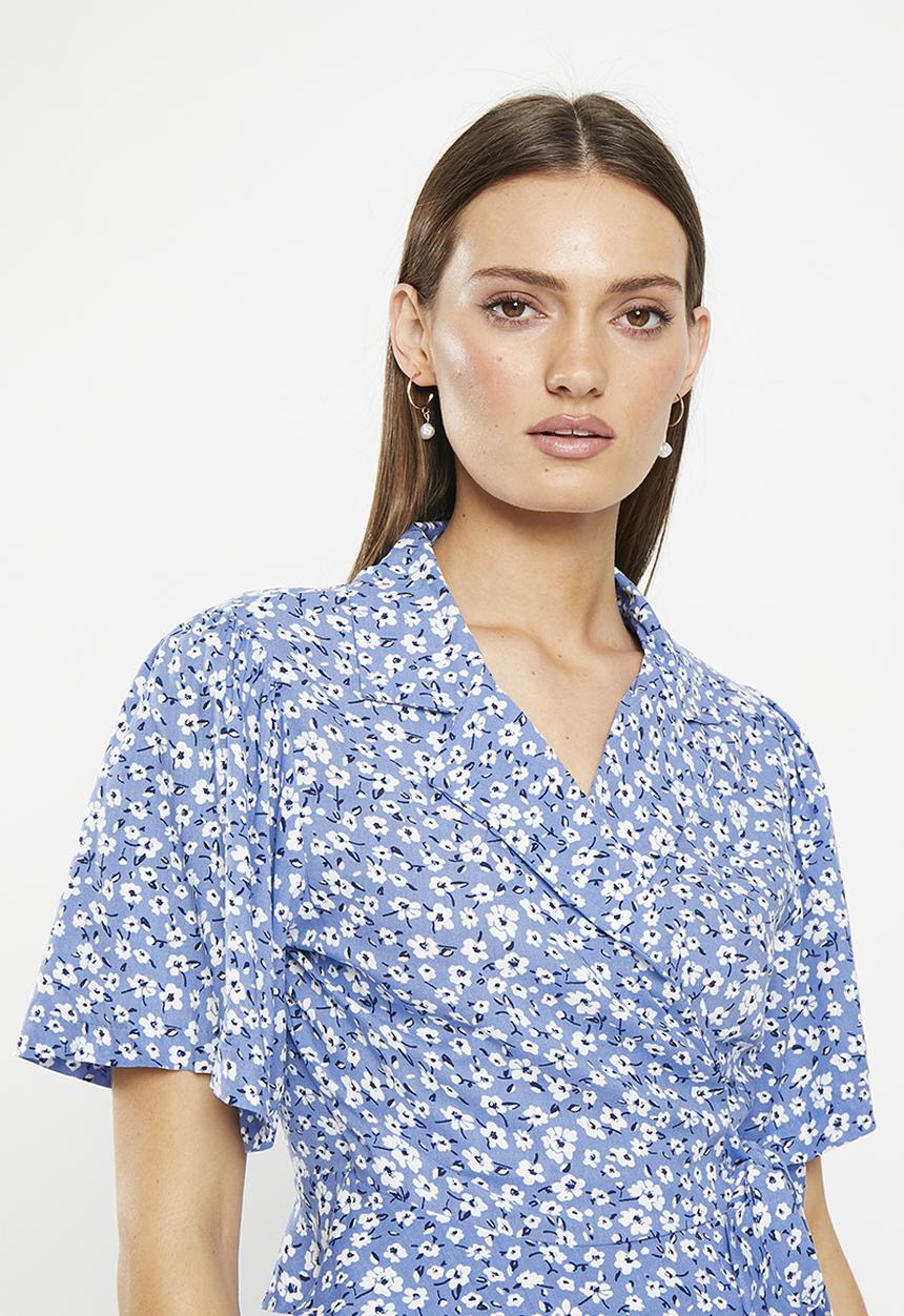 Trendyol - Floral shirt - blue