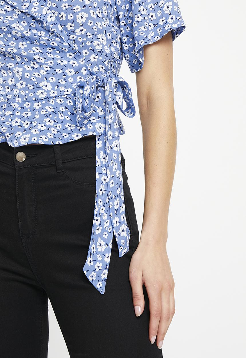 Trendyol - Floral shirt - blue