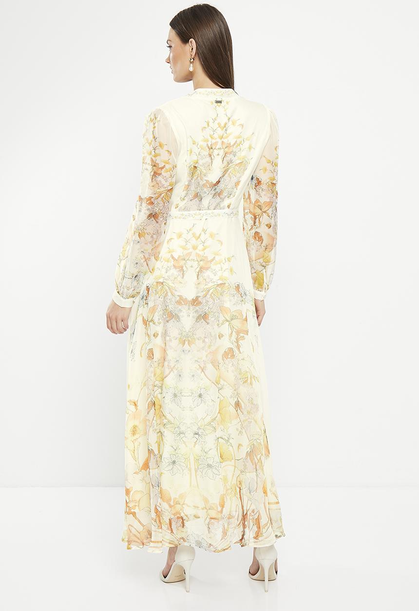 Pringle of Scotland - Pringle flora dress - cream