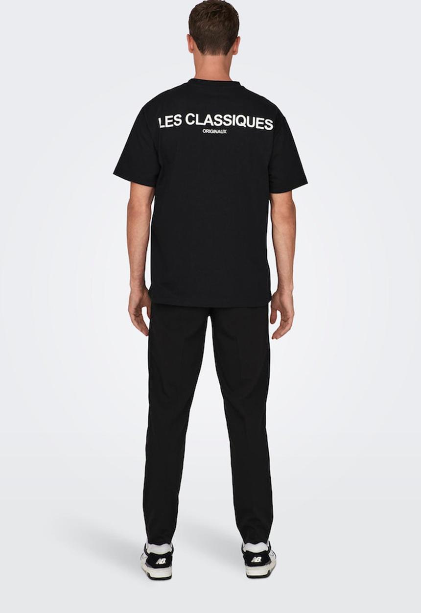 Only & Sons - Onsles classiques reg hvy short sleeve tee - black