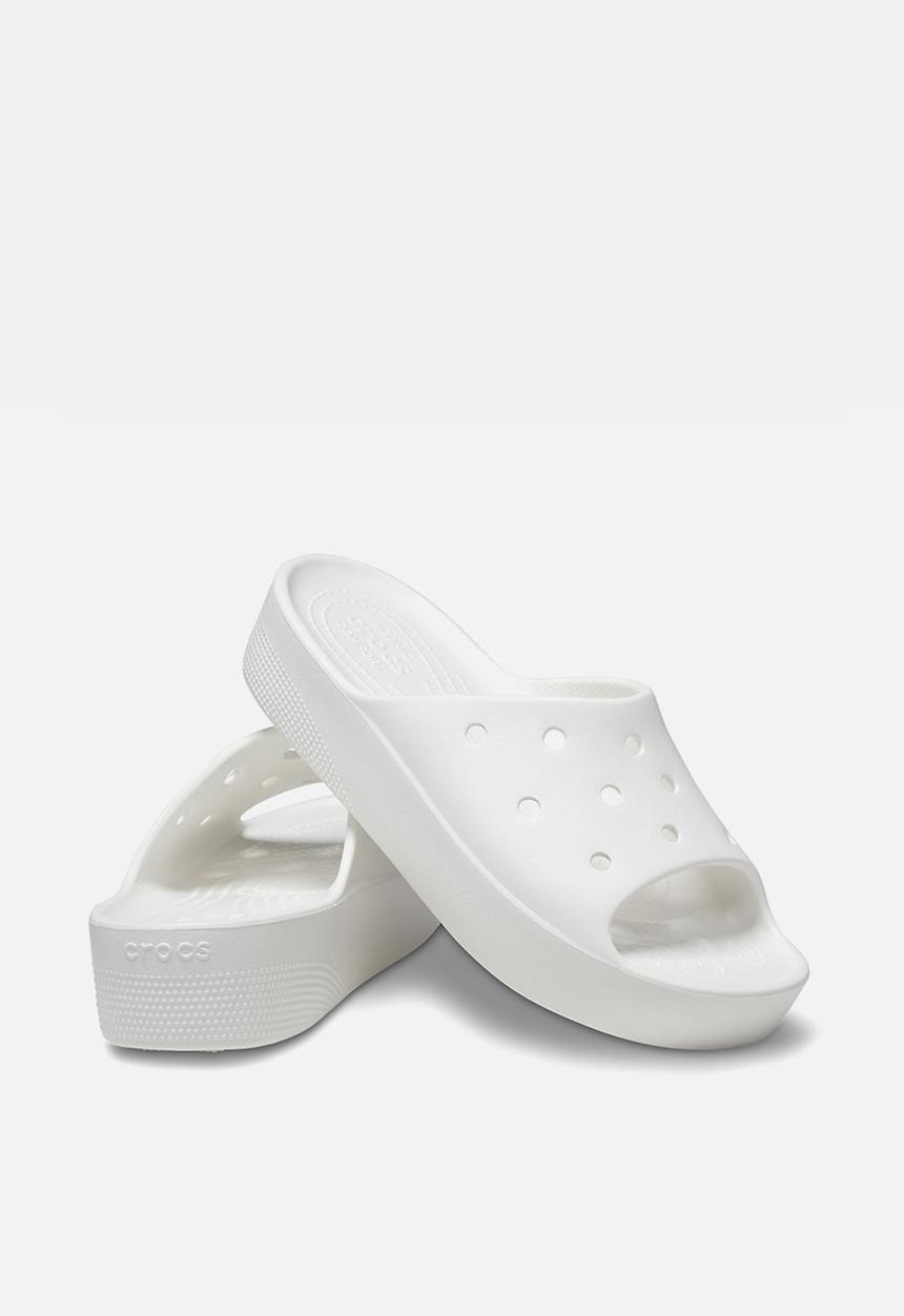 Crocs - Classic platform slide - white