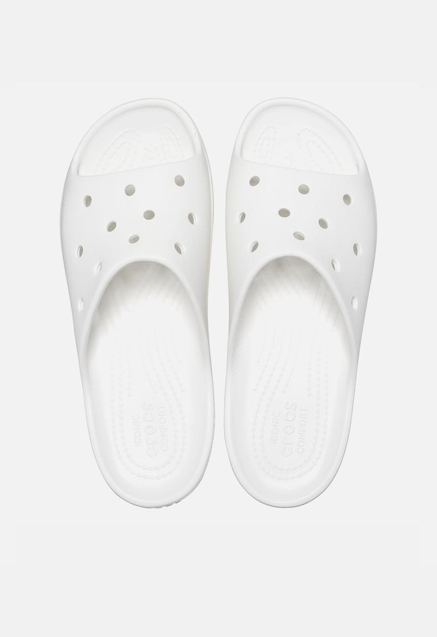 Crocs - Classic platform slide - white