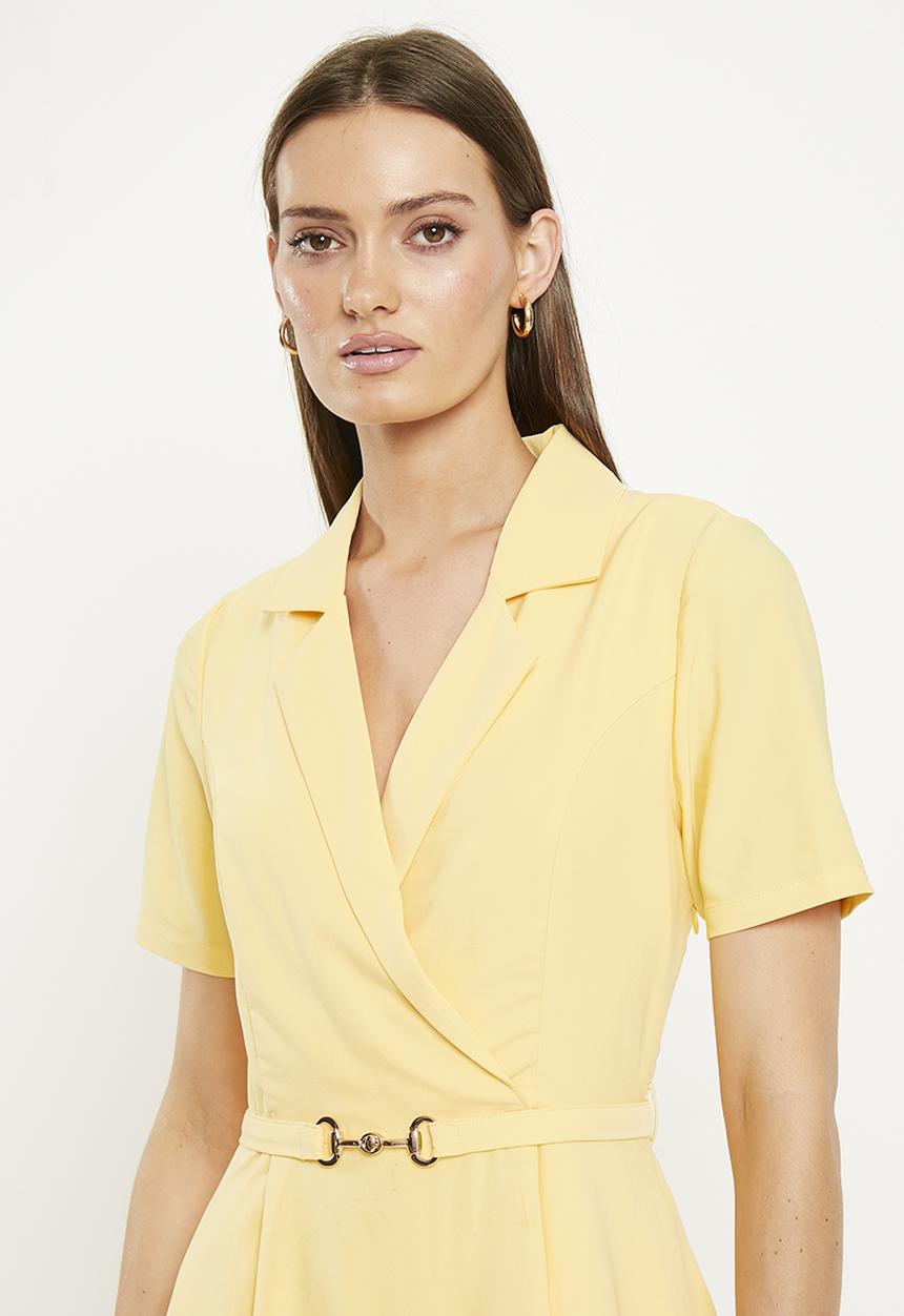 Pringle of Scotland - Pringle bethany midi dress - yellow